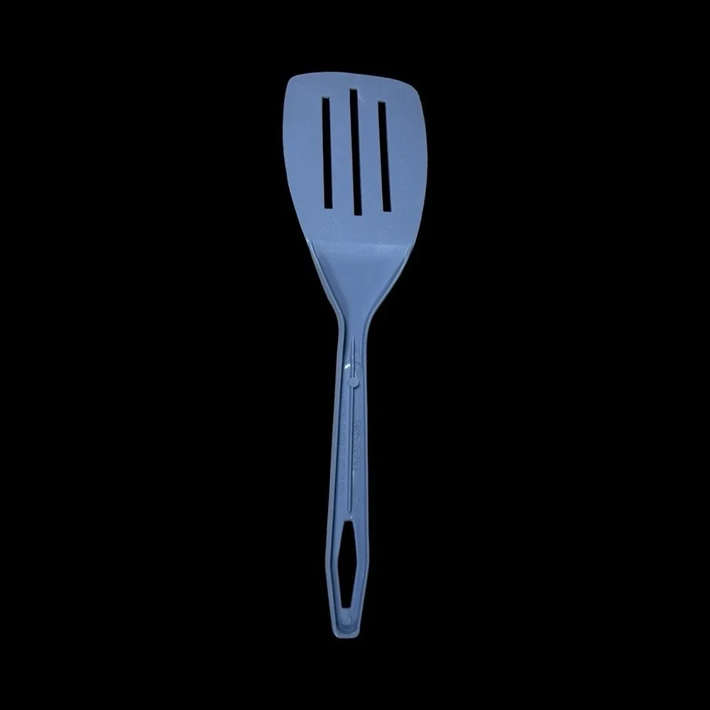 Vintage King-Kraft Blue Slotted Spatula 1960s USA Made‎ Retro Plastic Kitchen